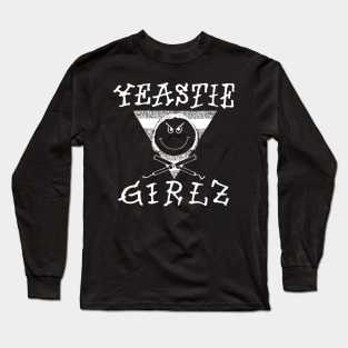 Yeastie Girlz triangle White Logo Long Sleeve T-Shirt